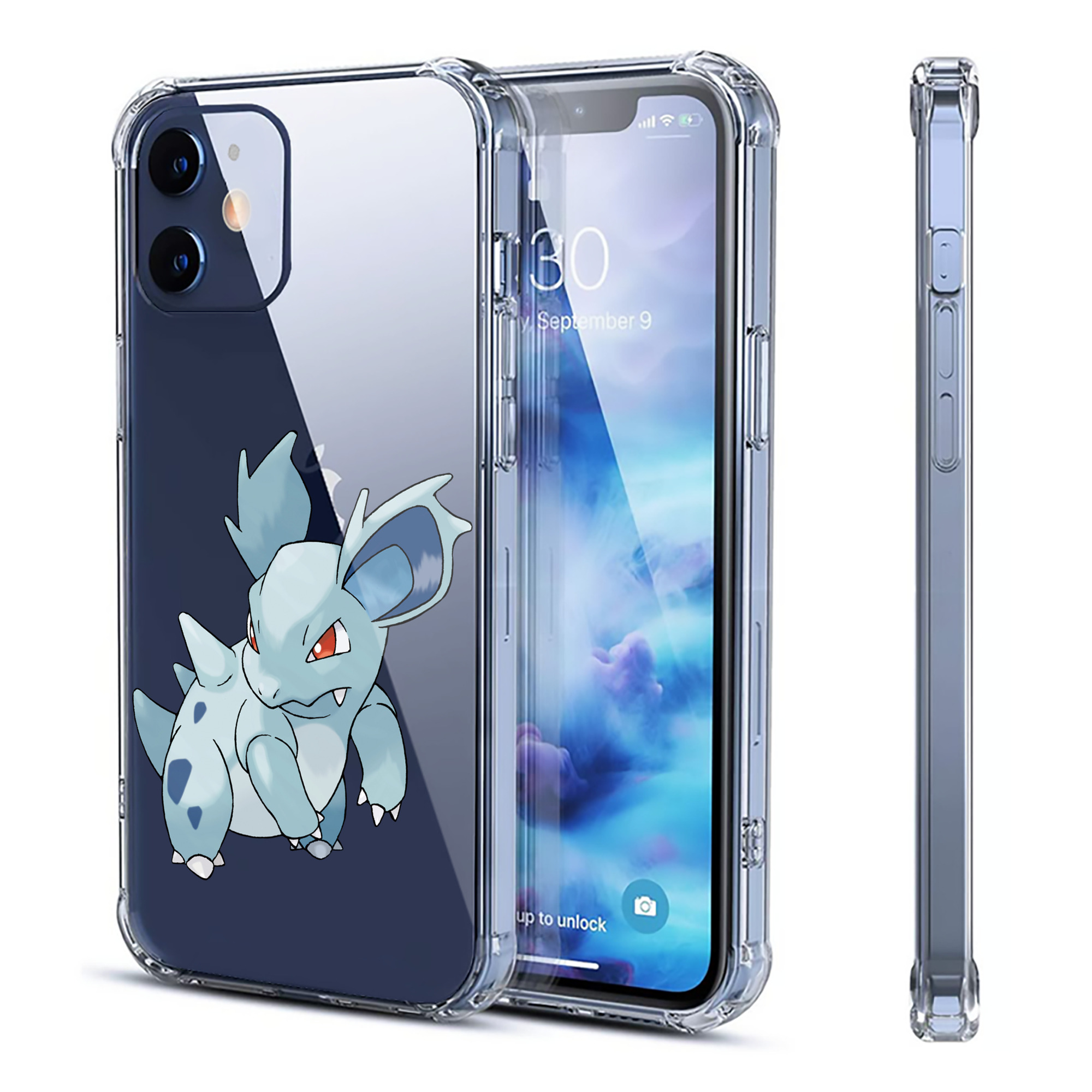 （画像用） ポケットモンスター Pokémon 【iPhone 12シリーズ対応】透明スマホケース（クリアソフトケース）